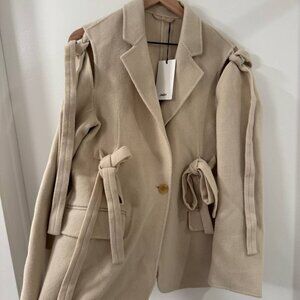 NWT JNBY Beige Blazer Womens Size M